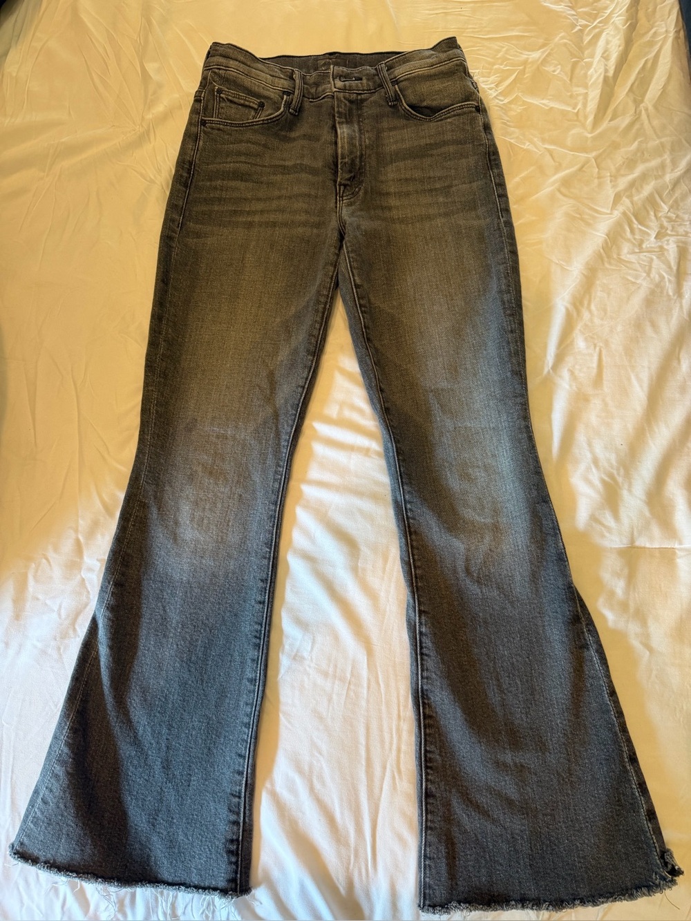Mother Women’s Black Flared Jeans - Classic High-Rise Style